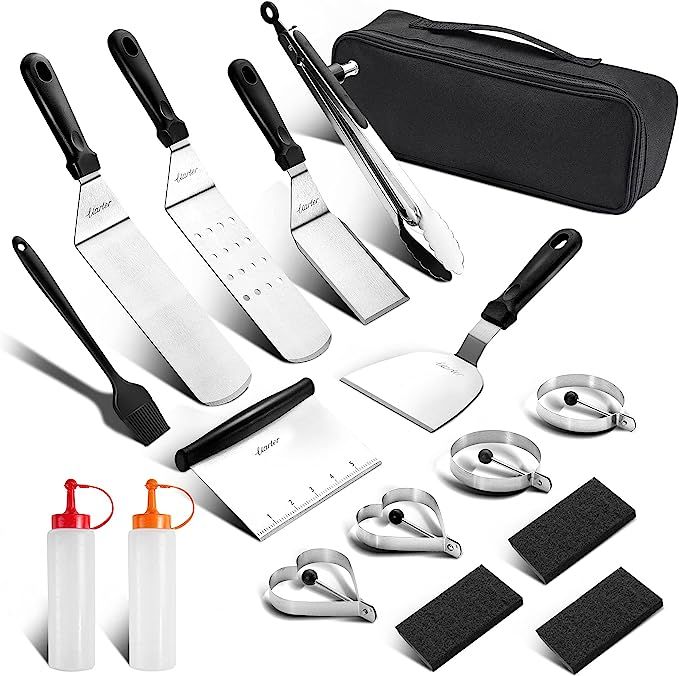 Uarter Griddle Accessories Kit for Blackstone and Camp Chef - 17PCS Thicker Flat Top Grill Access... | Amazon (US)