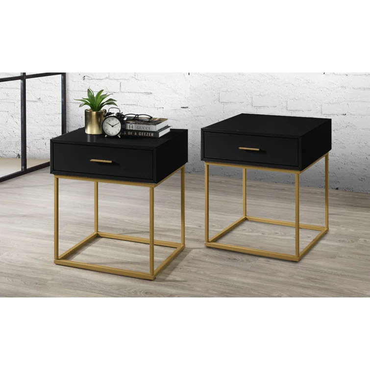 24'' Tall 1 - Drawer Nightstand (Set of 2) | Wayfair North America