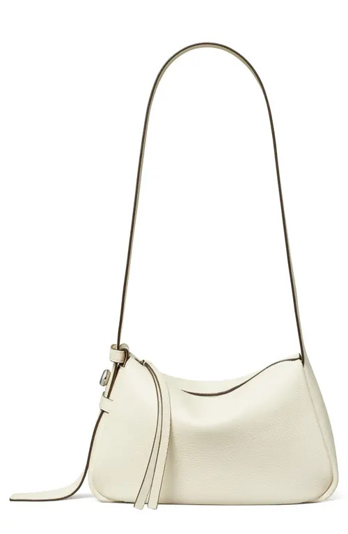 Tory Burch Small Romy Leather Shoulder Bag in Light Cream at Nordstrom | Nordstrom