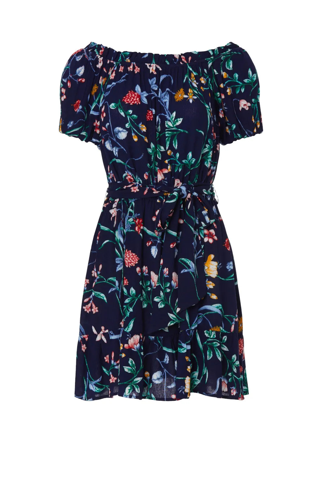 Floral Tie Waist Mini Dress | Rent the Runway