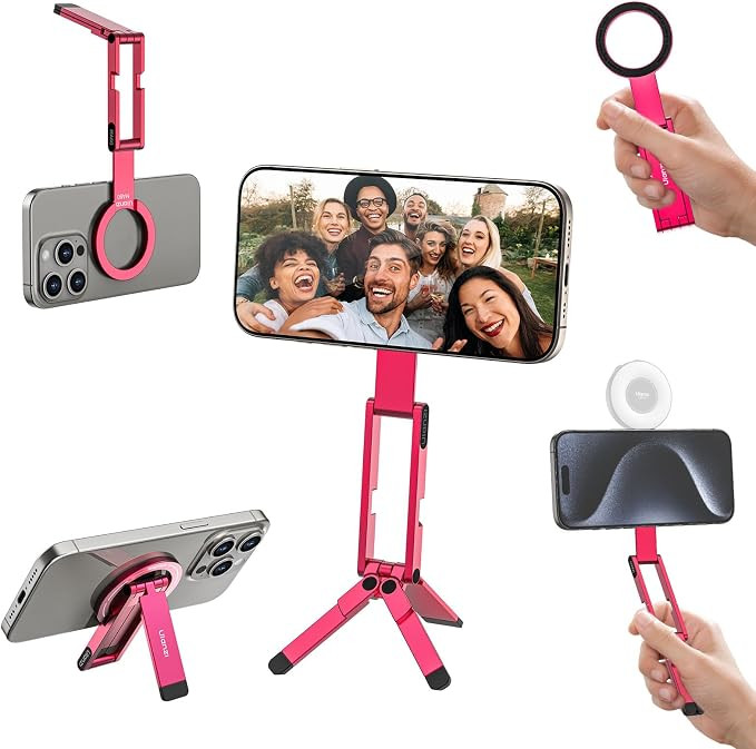 ULANZI MA60 Magnetic Phone Tripod Stand for iPhone 17 16 15 14 13 12 - Ultra Thin 0.8cm Foldable ... | Amazon (US)