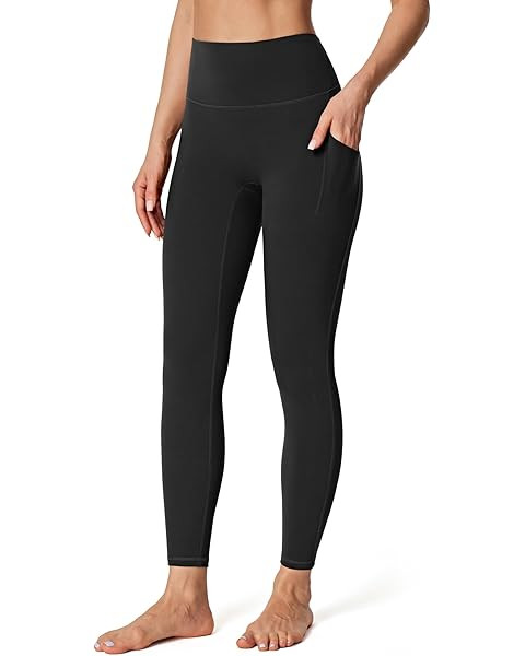 IUGA Compression Leggings with Pockets for Women Tummy Control Leggings No Front Seam Workout Hig... | Amazon (US)