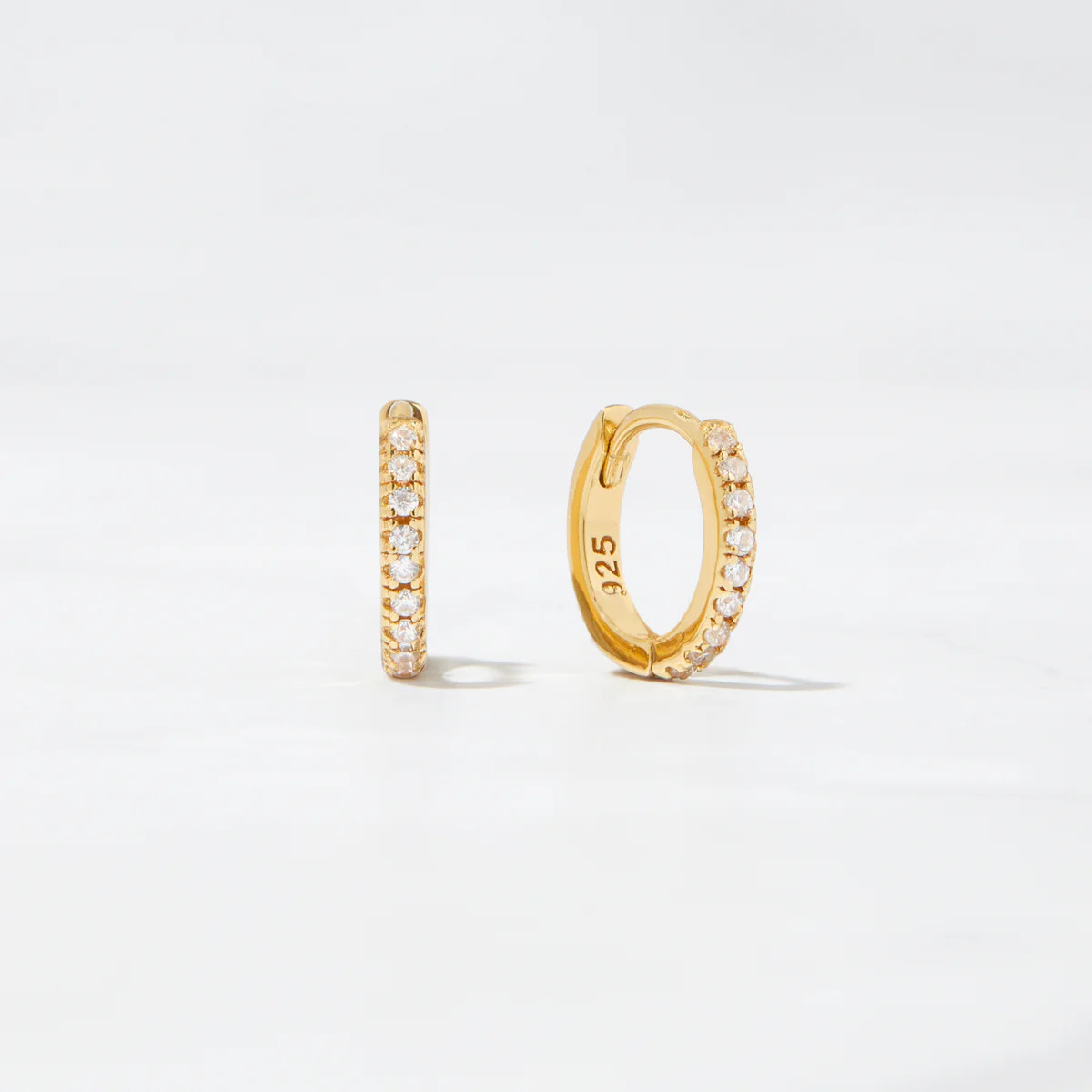 Pavé Huggies | Sami Jewels