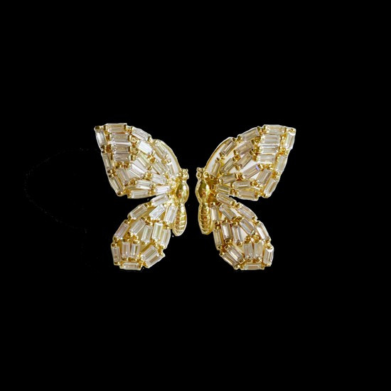 garden butterfly studs | Nicola Bathie Jewelry