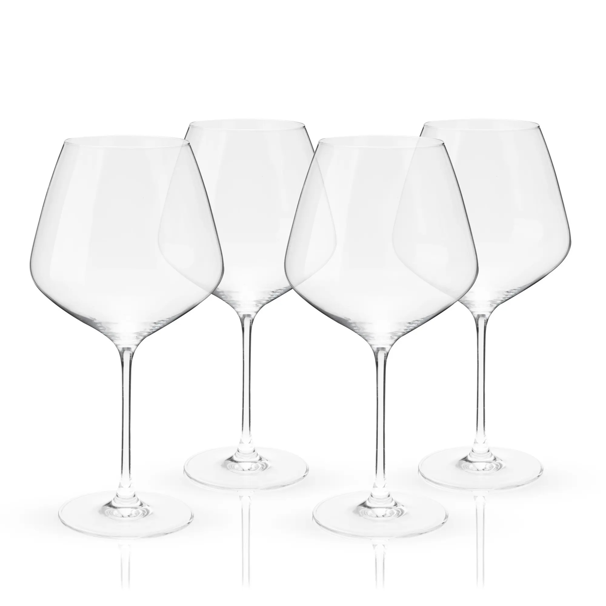 Viski Reserve European Crystal Burgundy Glasses Set of 4 | Nordstrom | Nordstrom
