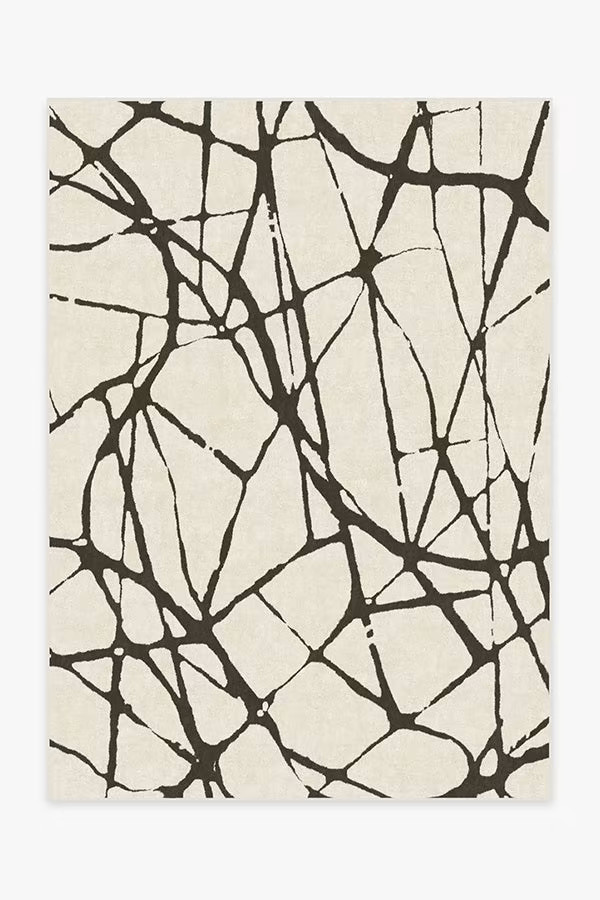 Nina Takesh Marion Black & Ivory Rug | Ruggable