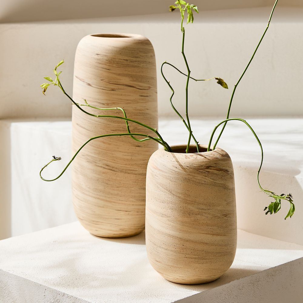 Ceramic Marbled Vases | West Elm (US)