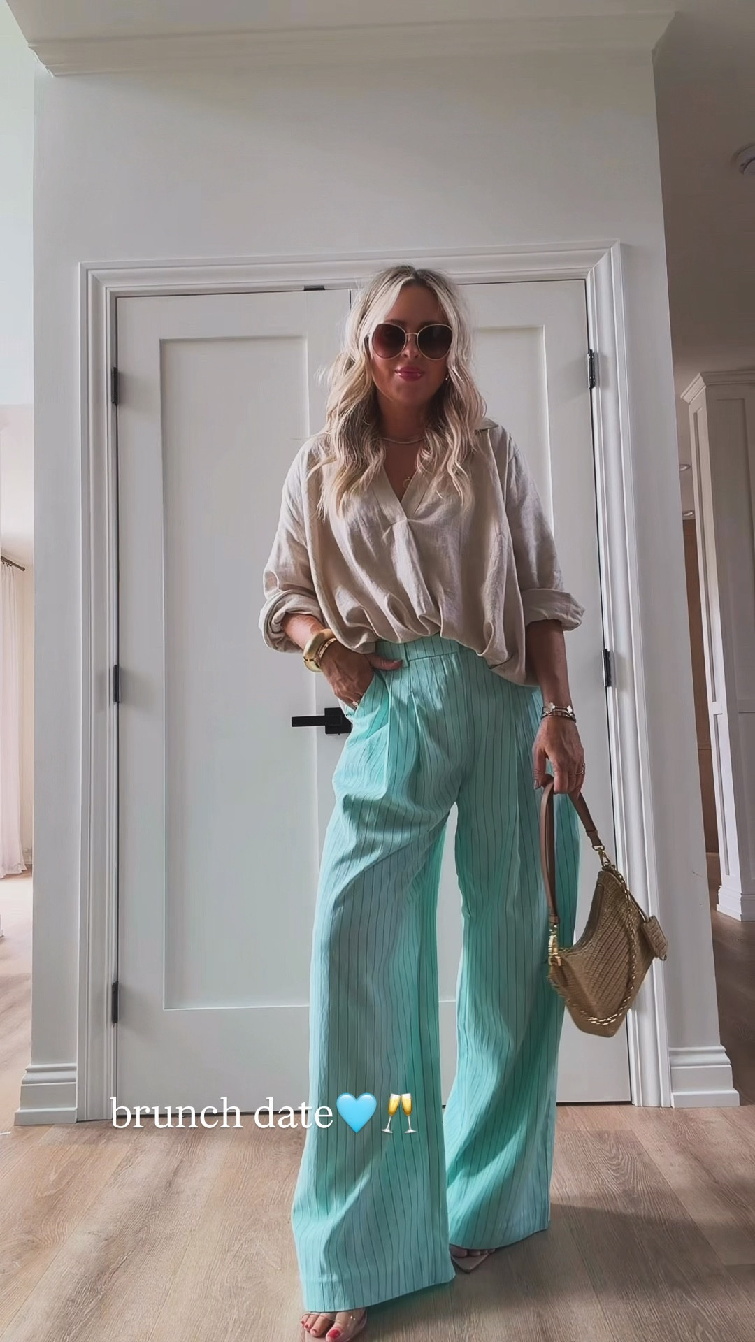 These pants! More colors avail- I did small-tall & top I’m in small could do XS-
Brunch outfit 🩵🥂




#LTKootd #LTKSeasonal #LTKWorkwear