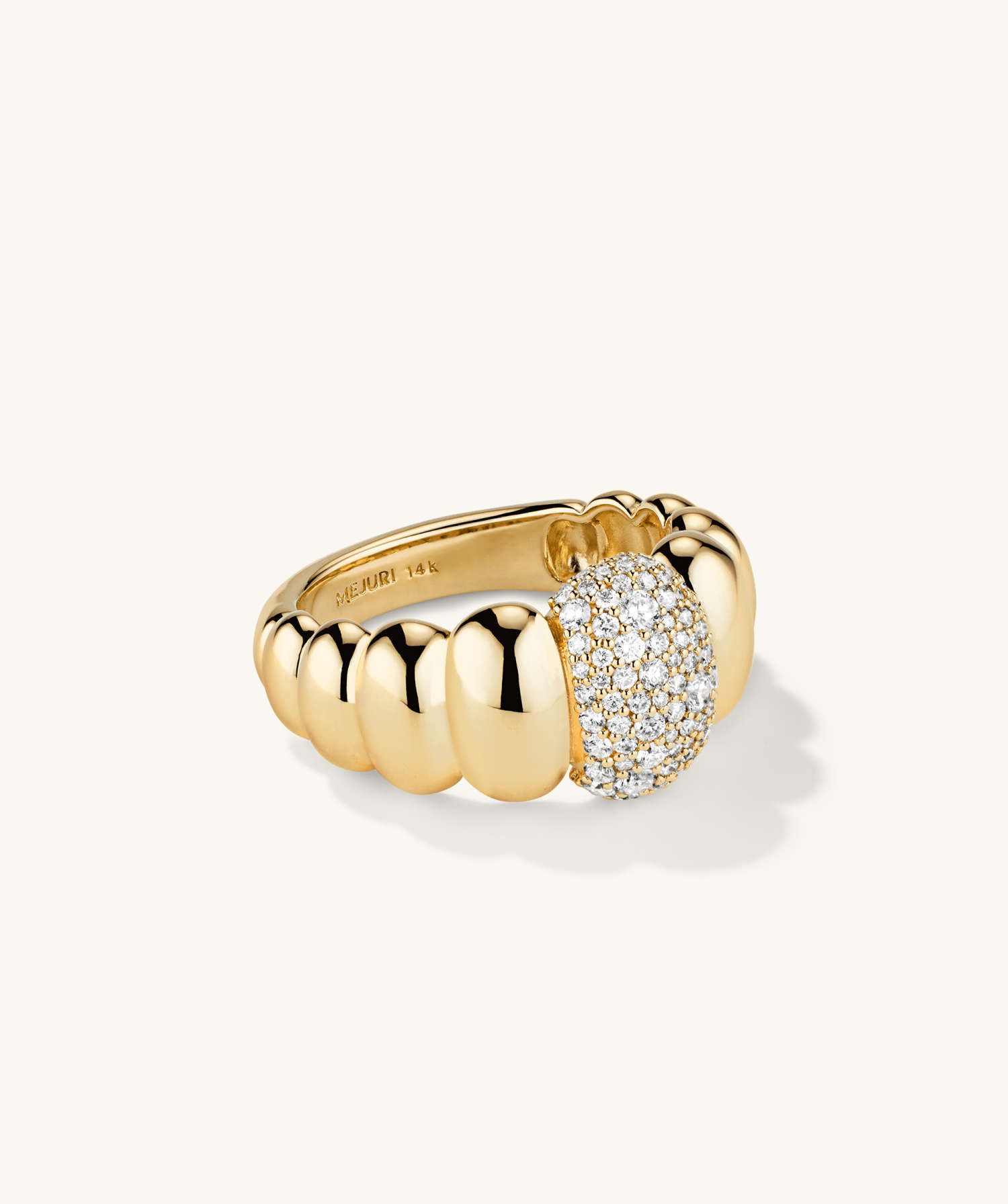 Puffy Charlotte Pavé Diamond Ring | Mejuri (Global)