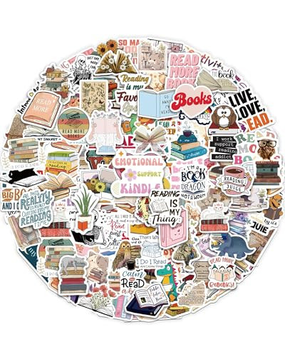 Greingways 300 PCS Book Stickers for Kindle, Bookish Stickers for Ebook Case Accessories Water Bottles Laptop, Book Lovers Gifts Reading Stickers Pack for Adults Teens Girls Kids | Amazon (US)