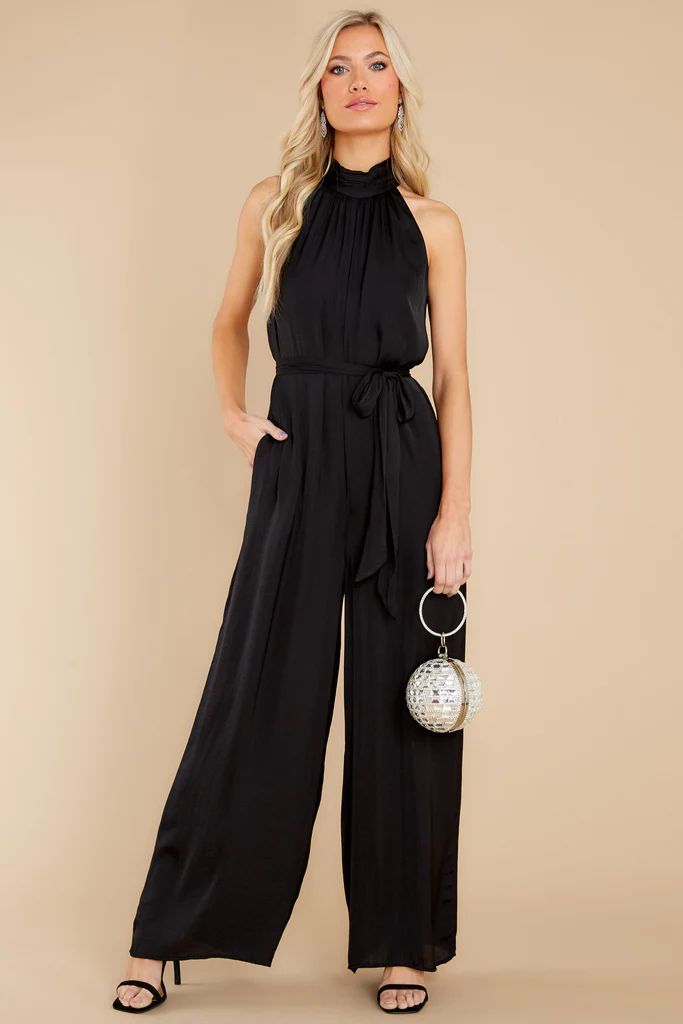 Fancy Fantasies Black Jumpsuit | Red Dress 