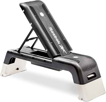 Reebok Fitness Multipurpose Adjustable Aerobic and Strength Training Workout Deck with Incline an... | Amazon (US)