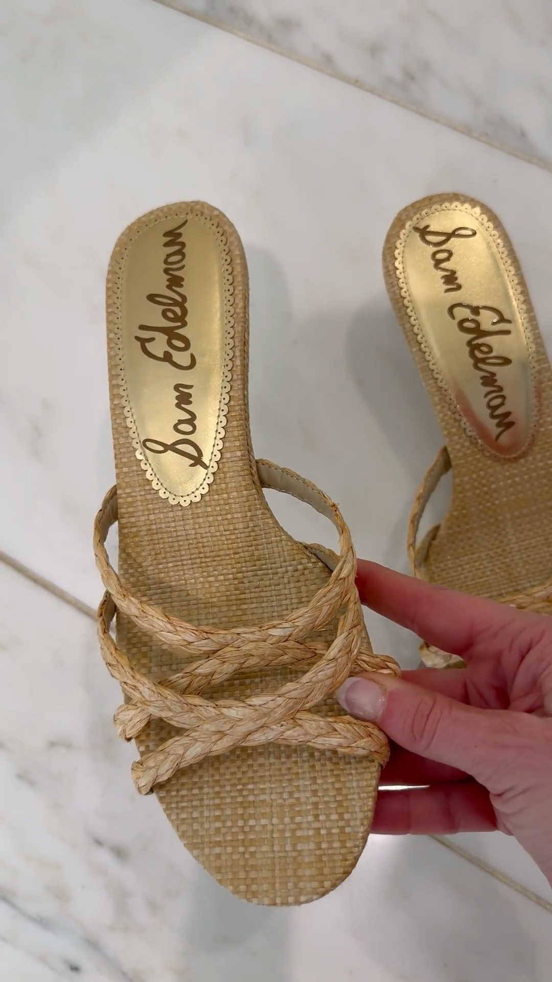 A really pretty neutral heel for spring and summer.