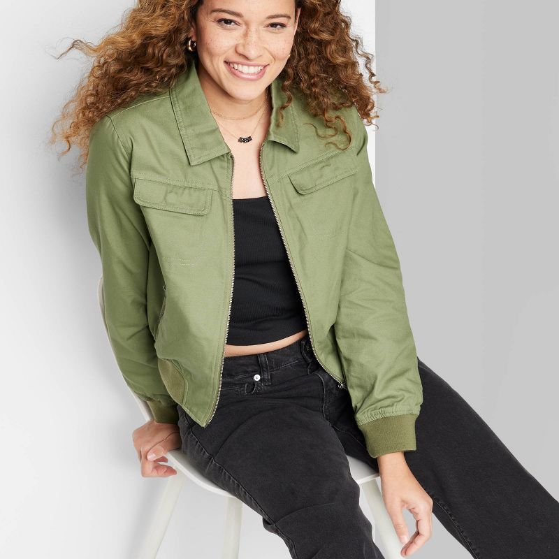 Women's Cropped Utility Jacket - Wild Fable™ | Target