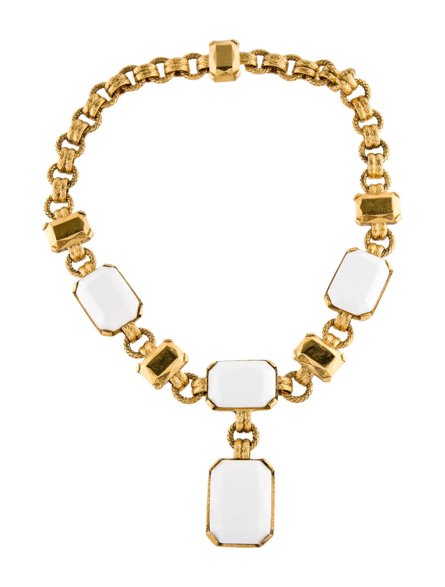 Chunky Glass Pendant Neklace | The RealReal