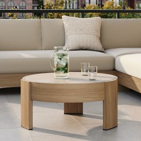 Portside Outdoor Round Coffee Table (34") | West Elm (US)