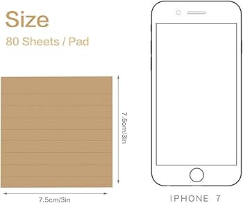 Sticky Notes 6 Packs, 3 x 3 Inches Adhesive Self-Stick Notes in Eye Protection Paper, Multiple De... | Amazon (US)