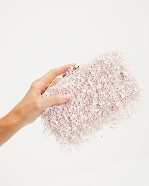 Alia Textured Clutch - Blush | VICI Collection