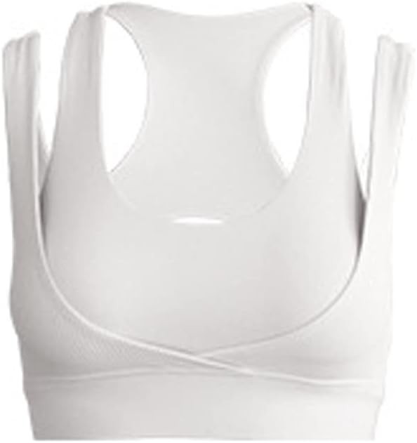Crubera Double Shoulder Belt Hollowed Out Beautiful Back Sports Bras Women Gathering Fitness Yoga... | Amazon (US)