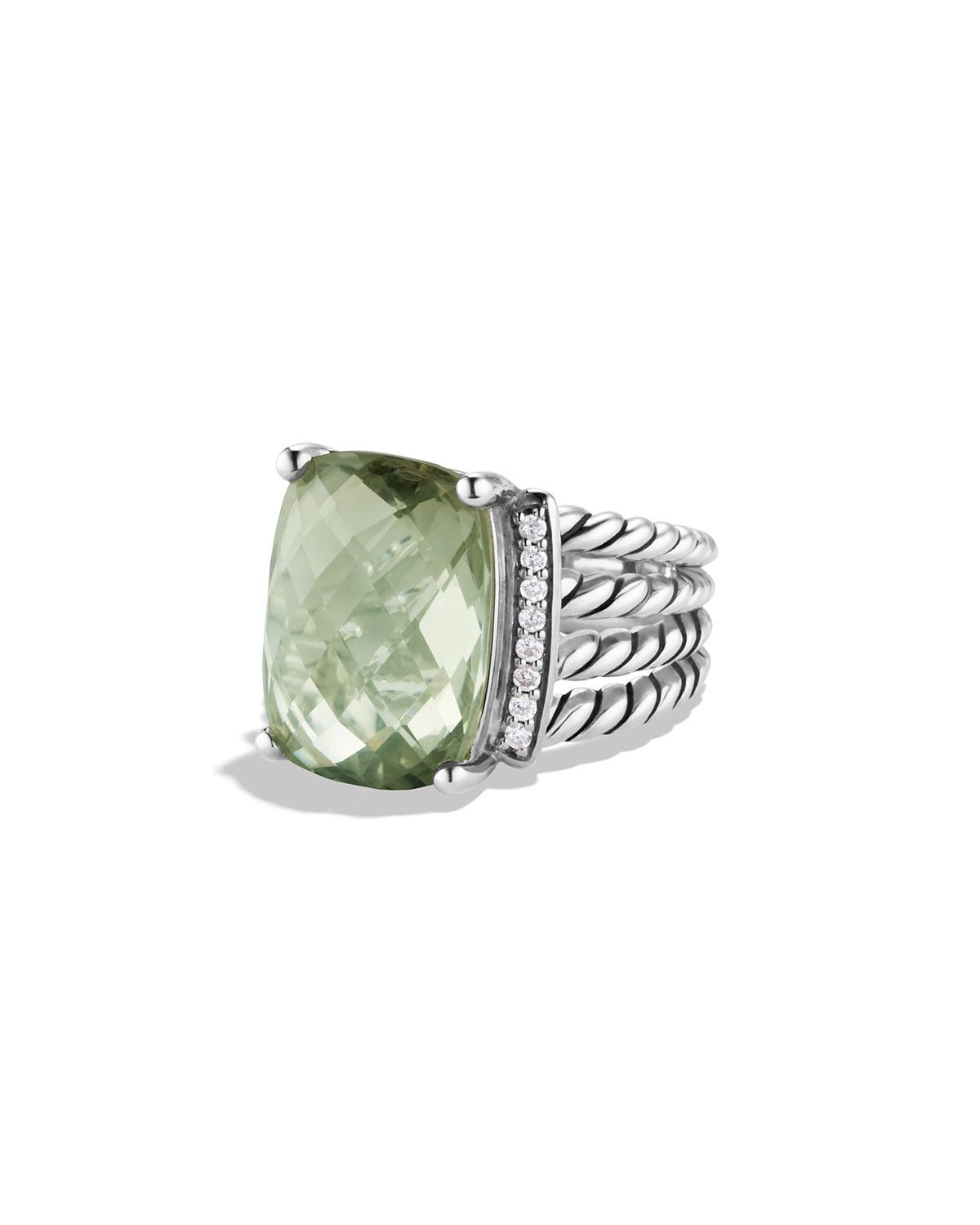 Wheaton Ring with Prasiolite and Diamonds | Neiman Marcus