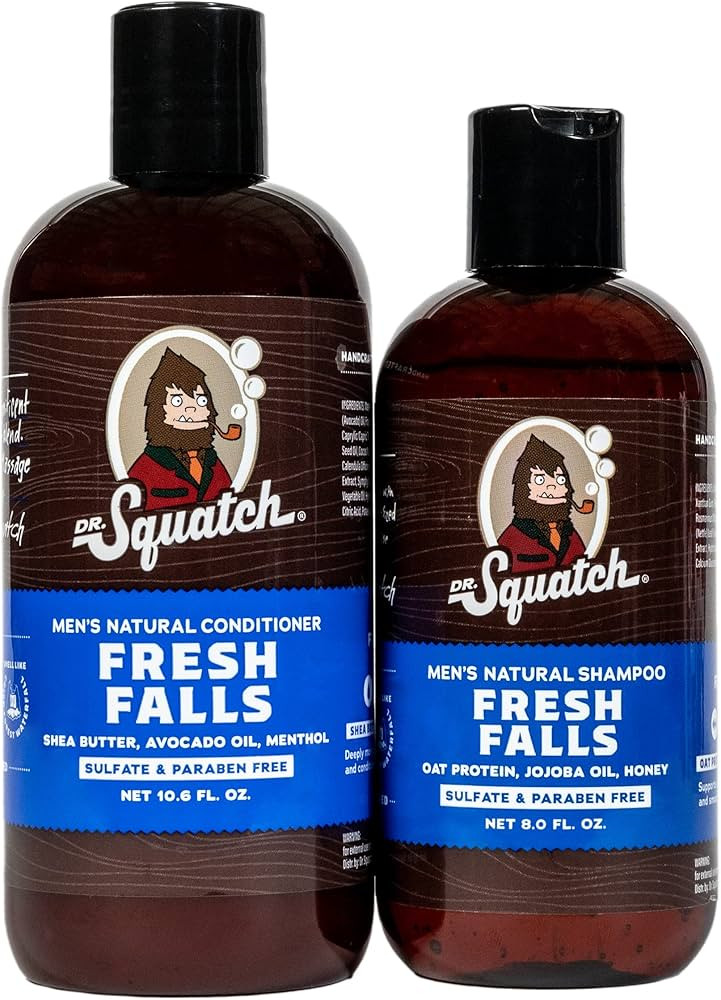 Dr. Squatch Fresh Falls Shampoo + Conditioner Hair Bundle | Amazon (US)