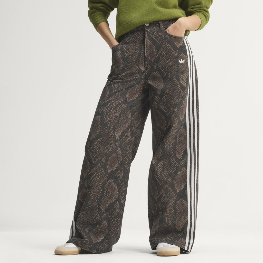 SNAKE PRINT DENIM LOOSE PANTS | adidas (US)