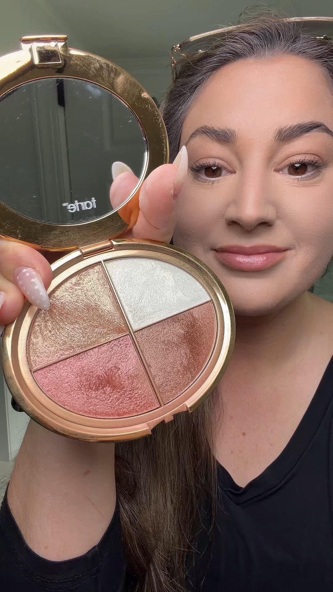 Level up your makeup with 1 product🤩🤩 @tarte cosmetics #makeuphack #tarteglowwardrobe #forthegirls #glowymakeup #bronzymakeup 

#LTKmorningroutine #LTKBeauty #LTKgrwm