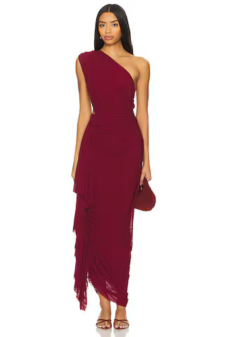 superdown Juliet Midi Dress in Oxblood from Revolve.com | Revolve Clothing (Global)