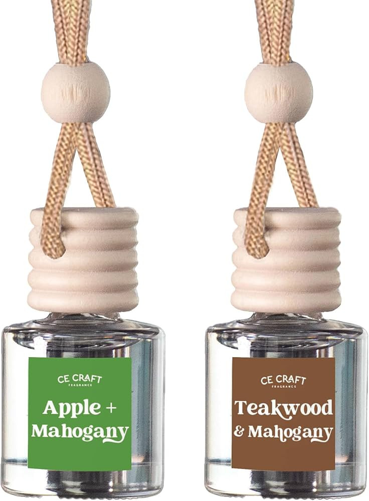 CE Craft Apple & Mahogany + Teawkood & Mahogany Car Air Hanging Fragrance Oil Diffuser, Car Air F... | Amazon (US)
