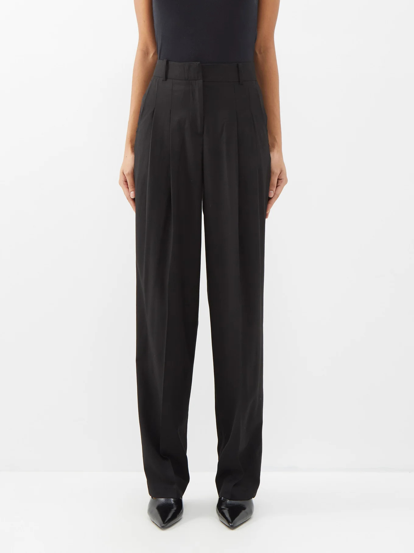 Gelso pleated tailored trousers | The Frankie Shop | Matches (UK)