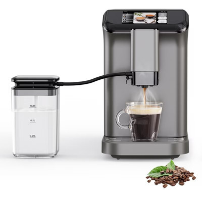 Fully Automatic Espresso Machine with Automatic Milk Frother and Self-Cleaning Function, Featuring LCD Touch Control, Ideal for Home and Office Use | Target