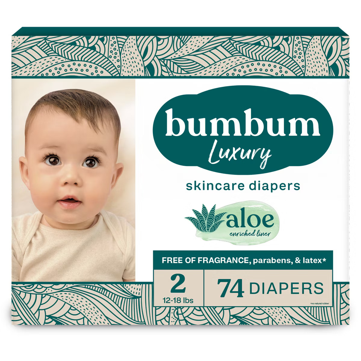 bumbum Luxury Skincare Disposable Diapers - Size 2 - 74ct | Target