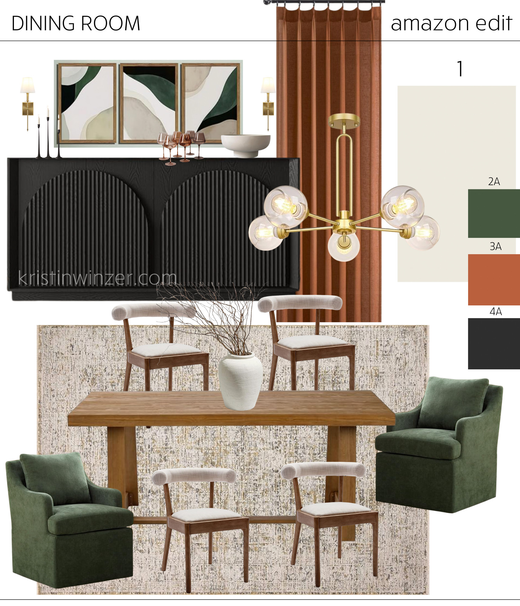 Dramatic, bold, saturated, and elegant: dining rooms don't have to be boring! Loving these pieces from AMAZON! 

 #LTKHome