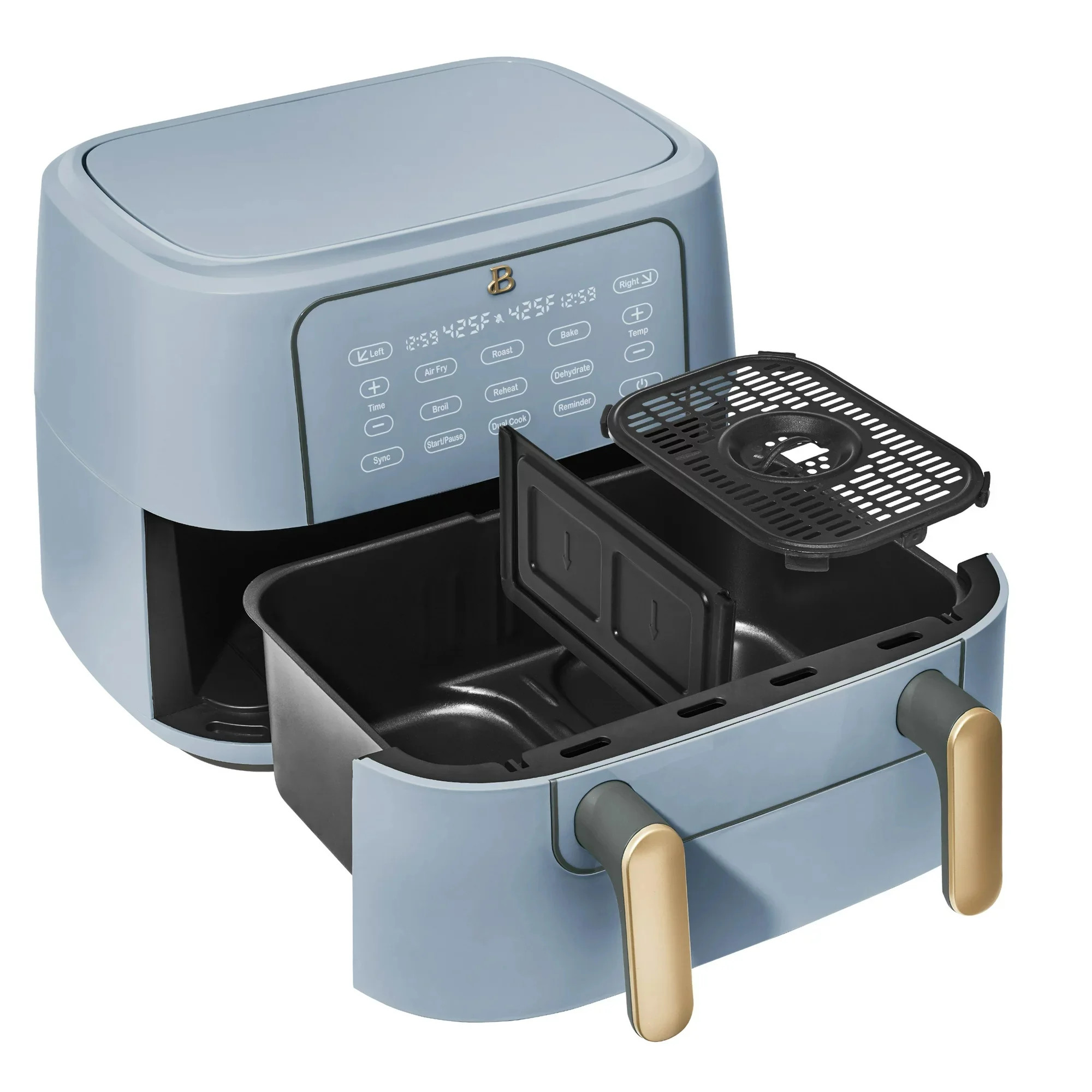 Beautiful 9QT TriZone Air Fryer, Cornflower Blue by Drew Barrymore - Walmart.com | Walmart (US)