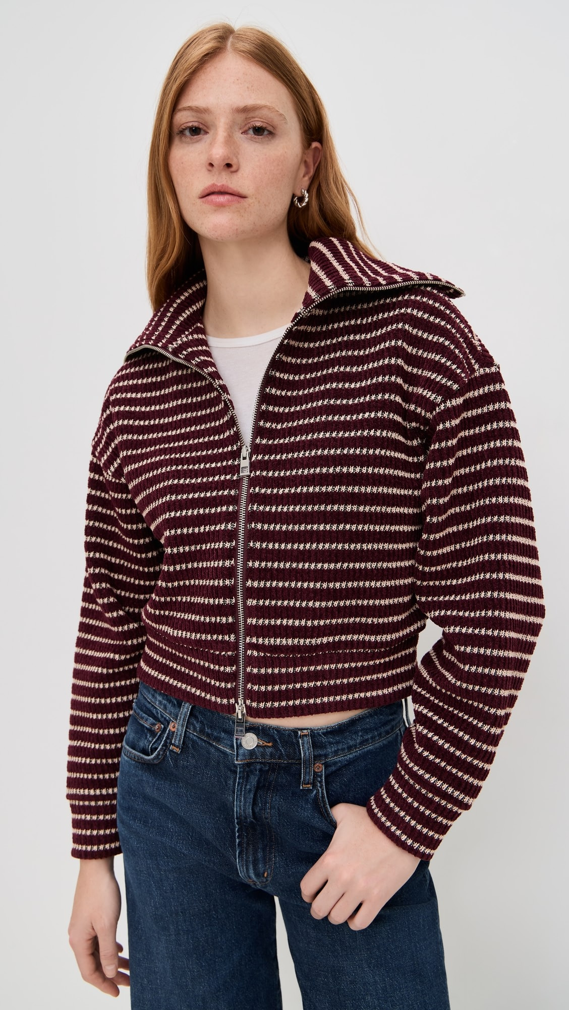 Zip Up Knit Jacket | Shopbop