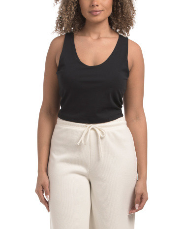 Lux Everyday Cloud Support Cropped Tank With Built-in Bra | TJ Maxx