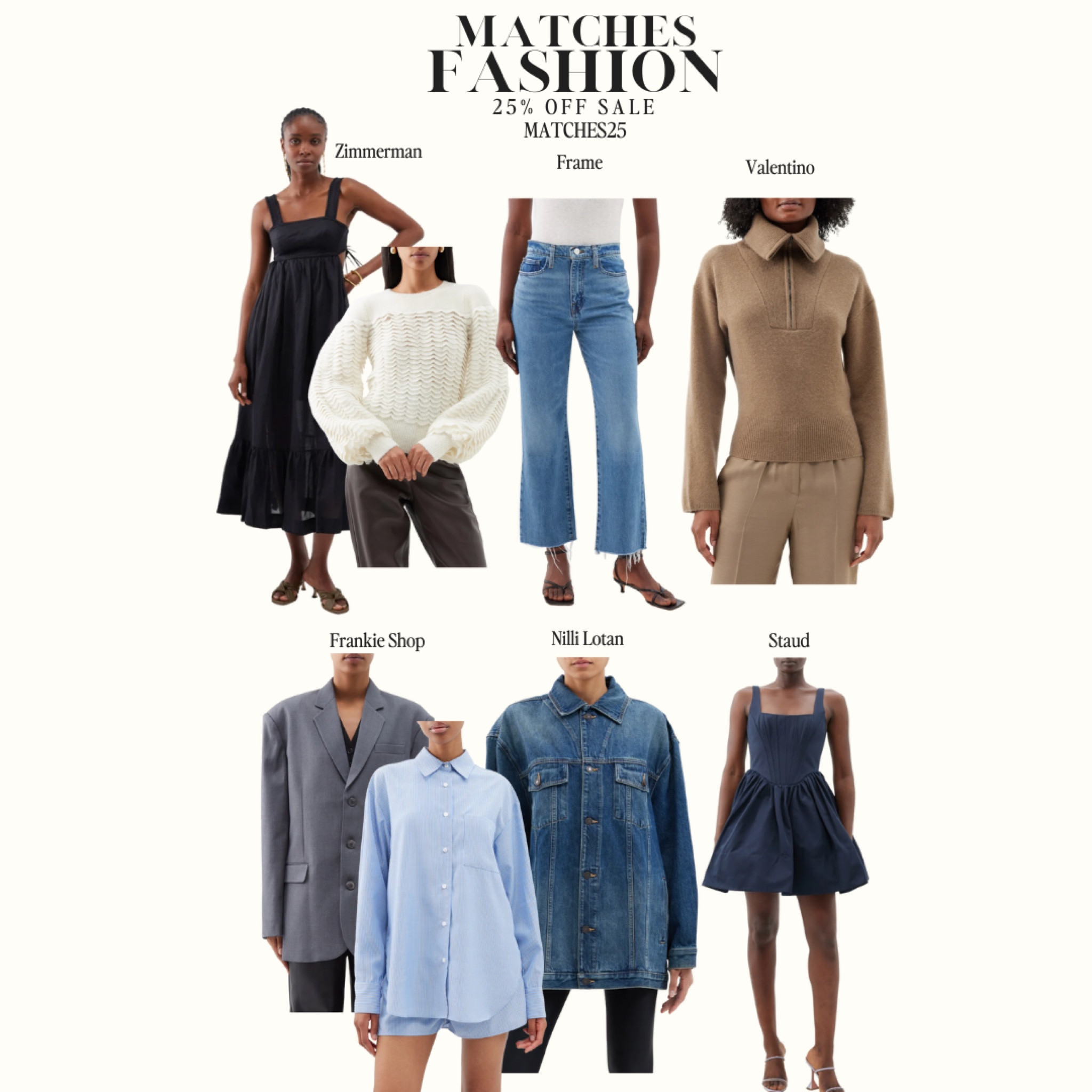 Matches Fashion Sale - 25% off! Clothing roundup- sweaters, dresses, button ups, jeans, Jean jacket !

#LTKSeasonal #LTKsalealert #LTKSale
