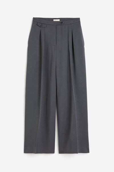 Wide wool-blend trousers | H&M (UK, MY, IN, SG, PH, TW, HK)