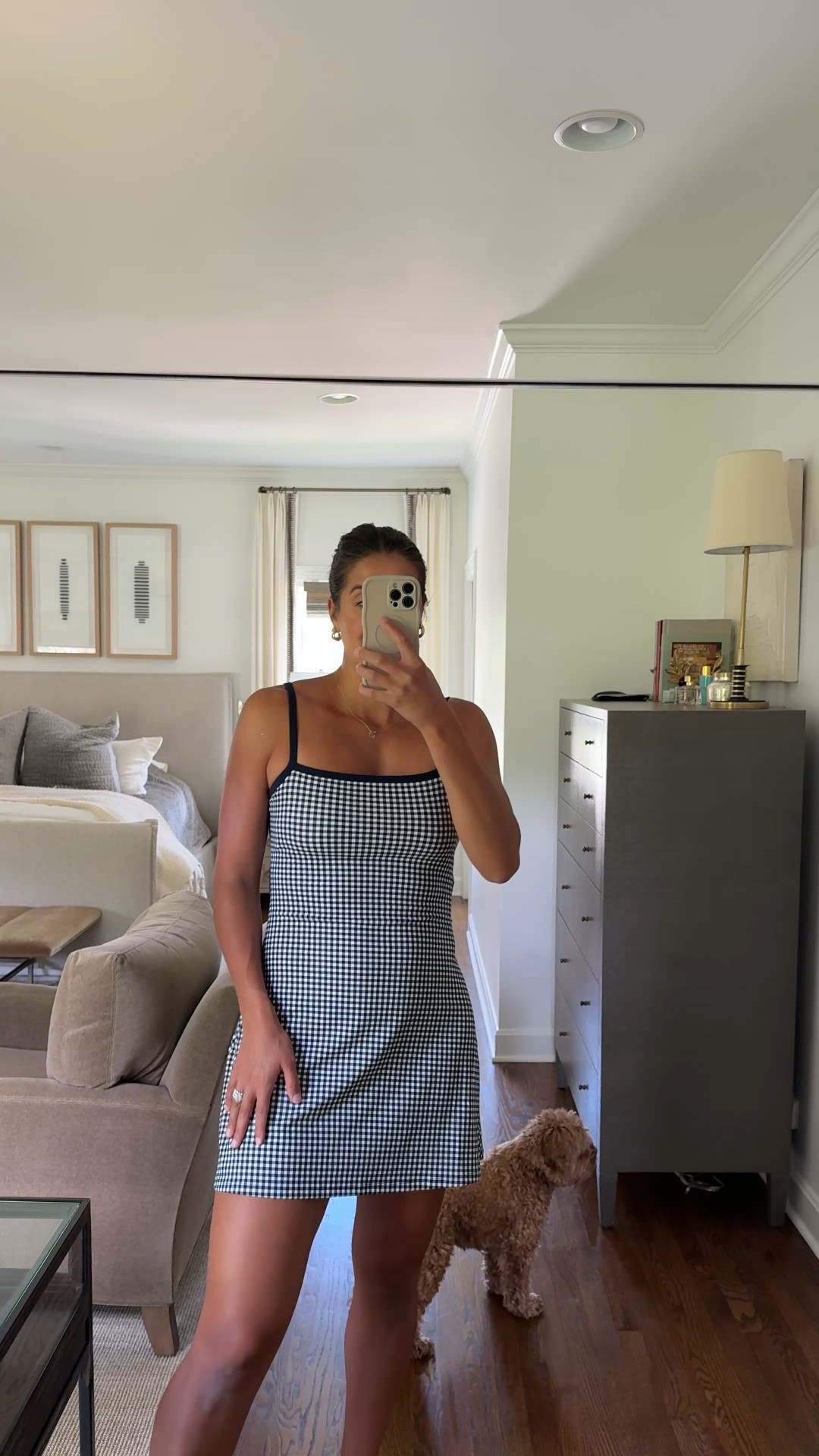 Target gingham dress (not an activewear dress so no leggings underneath!), super chic mini!

#LTKFindsUnder50 #LTKSeasonal