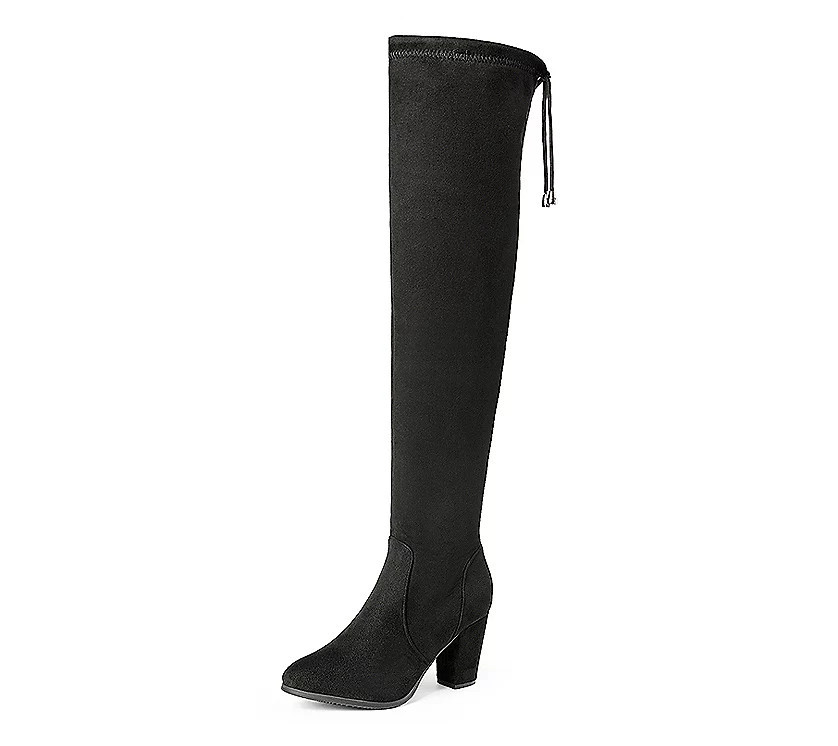 Dream Pairs Block Heel Over The Knee Boots | QVC