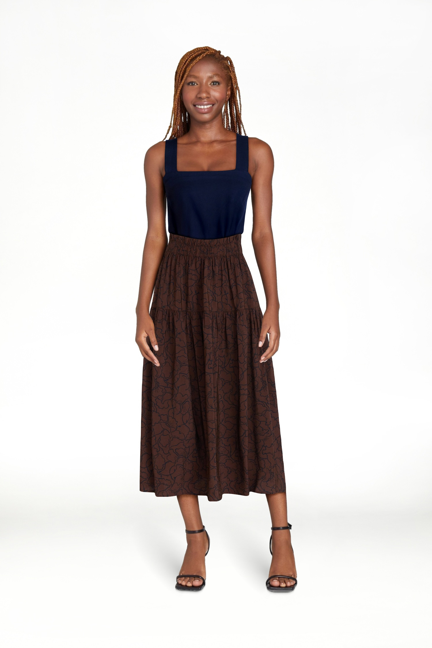 Time and Tru Women’s Tiered Maxi Skirt, Sizes XS-XXXL | Walmart (US)