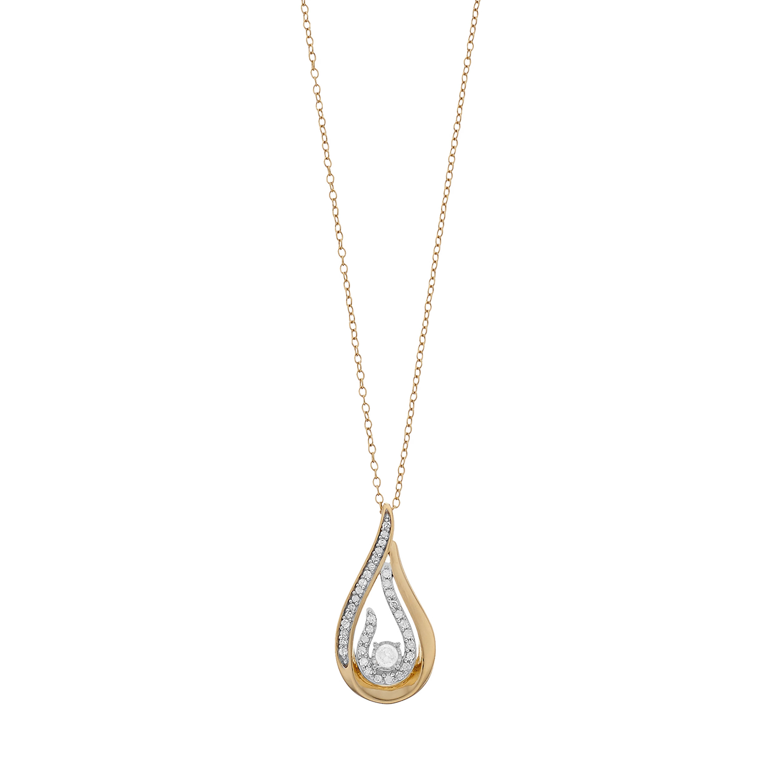 1/4 Carat T.W. Diamond Teardrop Pendant Necklace | Kohl's