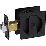 Amazon.com: Delaney Hardware 370104 Black Contemporary Privacy Square Pocket Door Lock with Edge ... | Amazon (US)