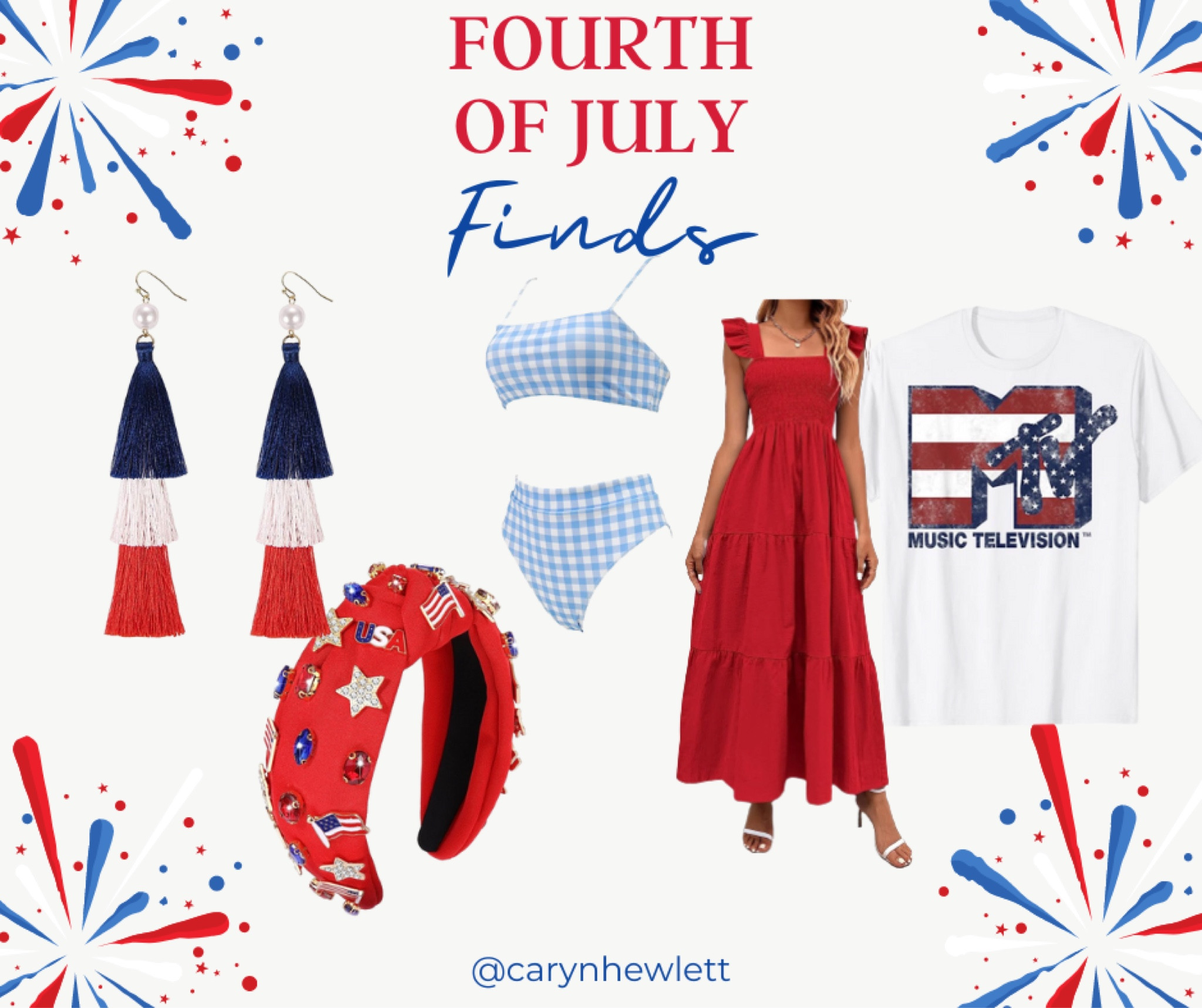Happy July! I’ve gathered some last minute red, white, and blue just for you! ❤️🤍💙 #4thofjuly #amazonfinds #independenceday #redwhiteandblue

#LTKSeasonal #LTKstyletip #LTKunder50