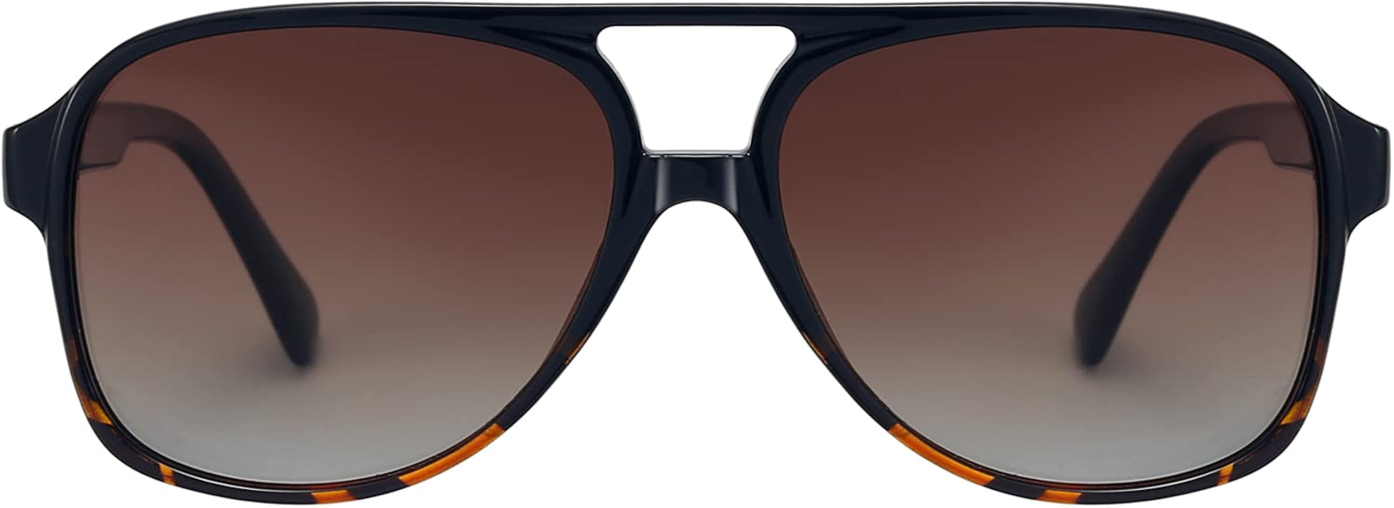 OSAGAMA Vintage Retro Sunglasses 70s Yellow Tinted Aviator Large Sun Glasses for Women | Amazon (US)