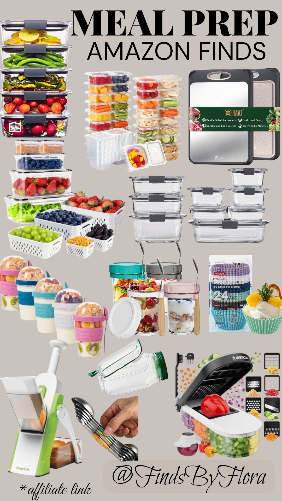 Amazon Meal Prep Finds
These items make meal prepping so much easier! I have both the glass & plastic containers, perfect for storing food. Also the cutting boards and vegetable choppers are the best  

#LTKcanada #LTKfamily #LTKhome
