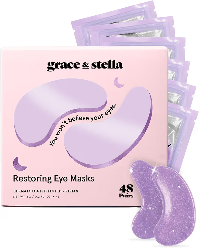 grace & stella Retinol Under Eye Patches for Puffy Eyes and Dark Circles - Restoring Gel Under Ey... | Amazon (US)