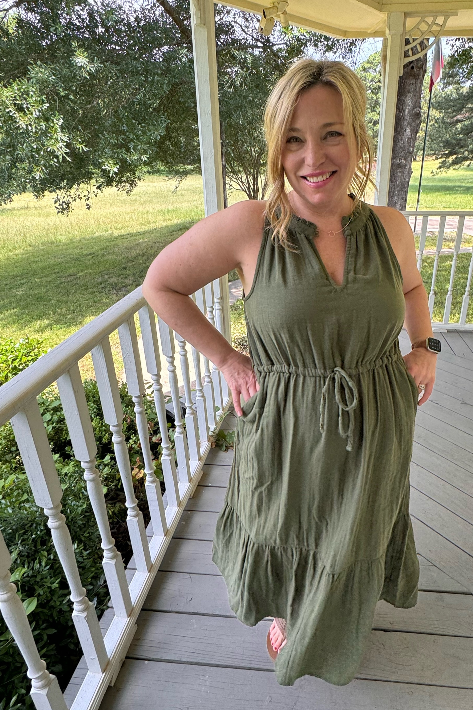 This summer dress runs true to size and is SO soft. Awesome festival dress or travel outfit! #LTKFestival

#LTKOver40 #LTKTravel