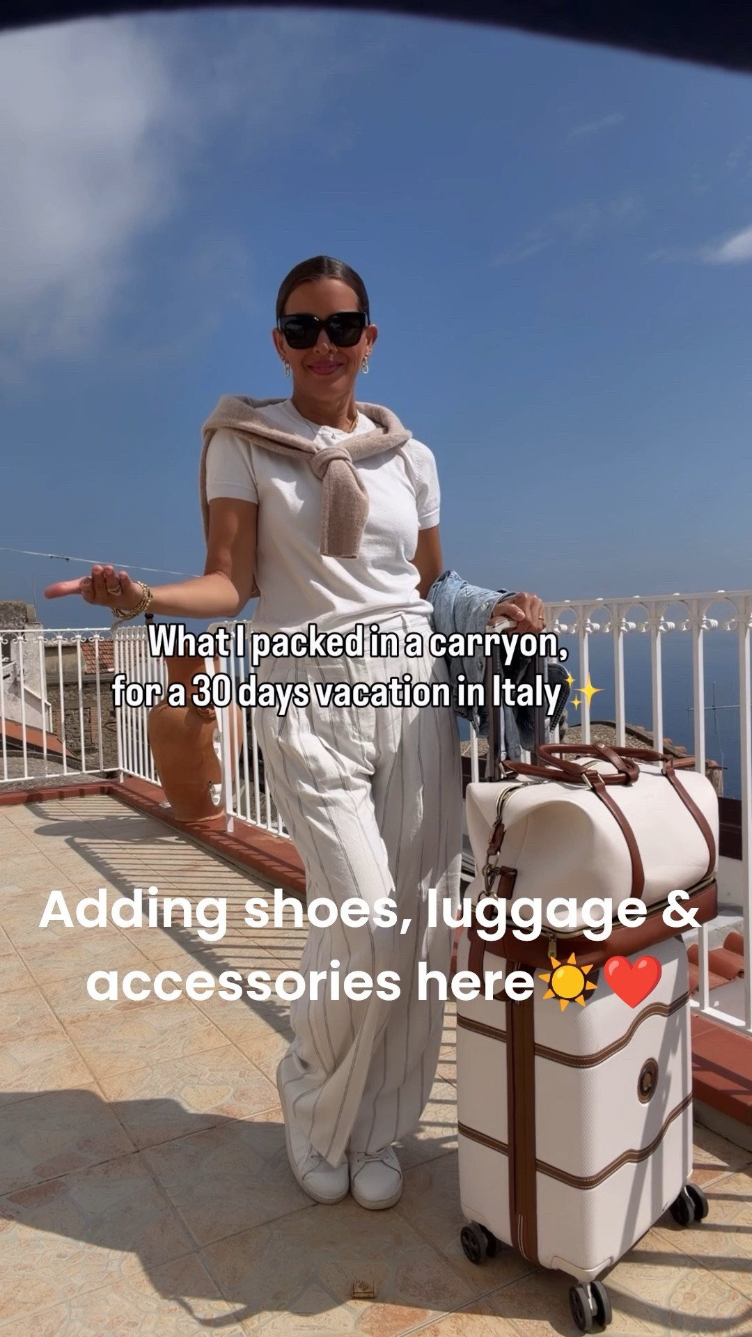 All sizing for shoes! Sneakers run big. Size down.
Sandals tts. Carryon is 20”, weekender has shoe storage.
Adding scarfs too.

#LTKOver40 #LTKSeasonal #LTKTravel