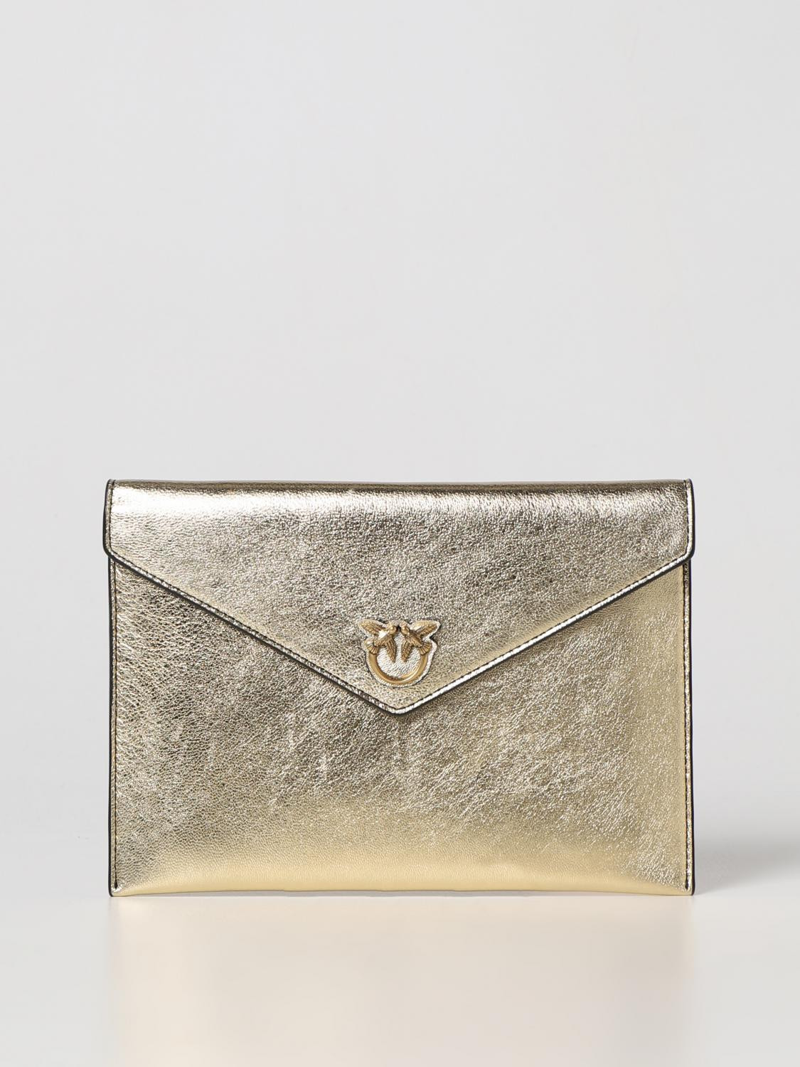 Clutch PINKO Woman colour Gold | Giglio.com - Global Italian fashion boutique